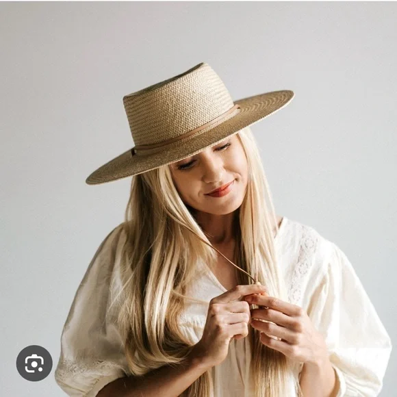 GIGI PIP Tan Wide-Brim Hat - Picture 7 of 9